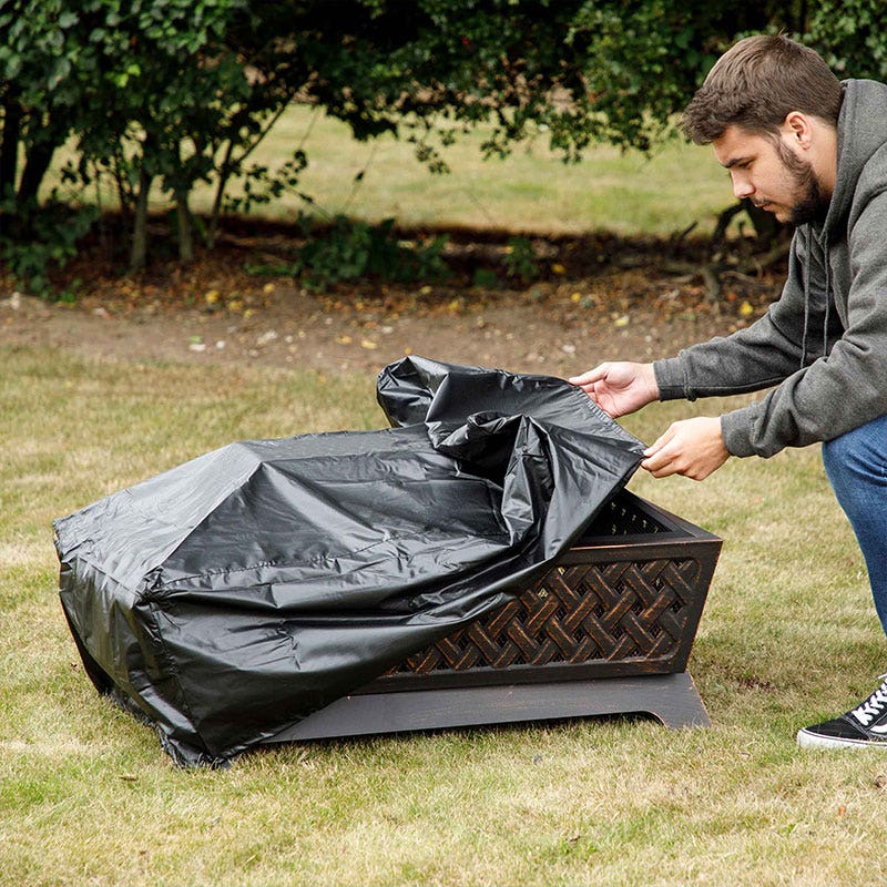 Fire Pit, Fireplace, Outdoor Patio Heater PVC Cover, Water Resistant, Heavy Duty for DG44