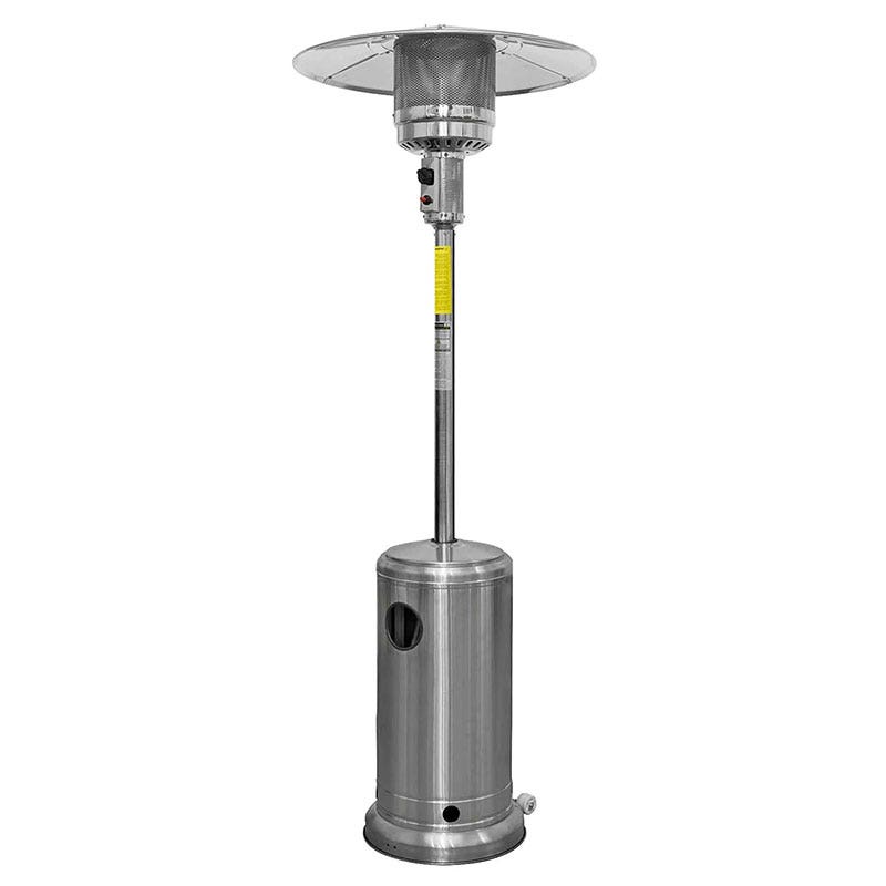 Dellonda 13kW Stainless Steel Commercial Gas Outdoor Garden Patio Heater, Wheels