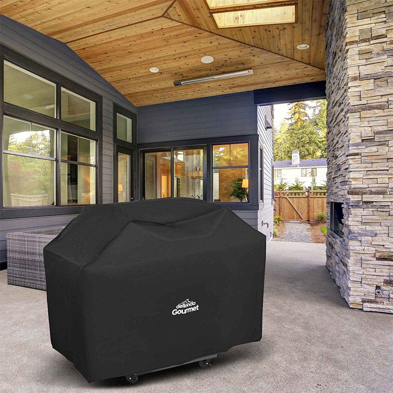 Dellonda DG24 Deluxe Oxford Style Waterproof Cover for Barbecues, 1270 x 920mm