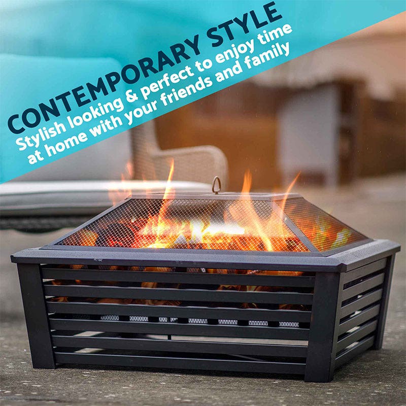 Dellonda 35 Square Outdoor Fire Pit