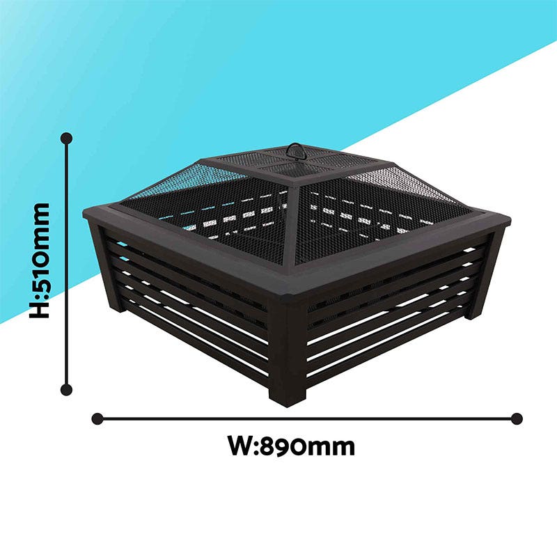 Dellonda 35 Square Outdoor Fire Pit