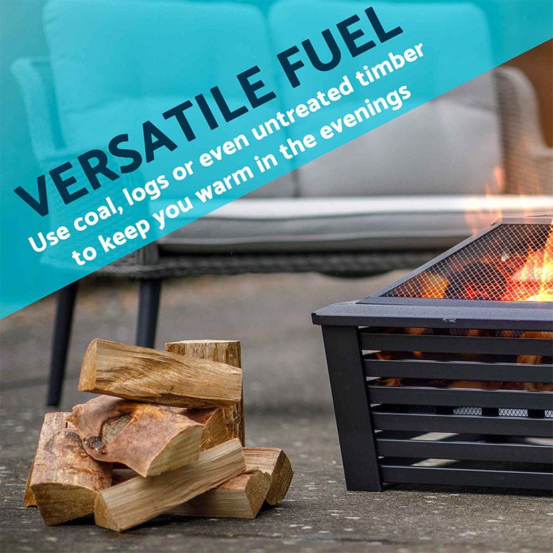 Dellonda 35 Square Outdoor Fire Pit