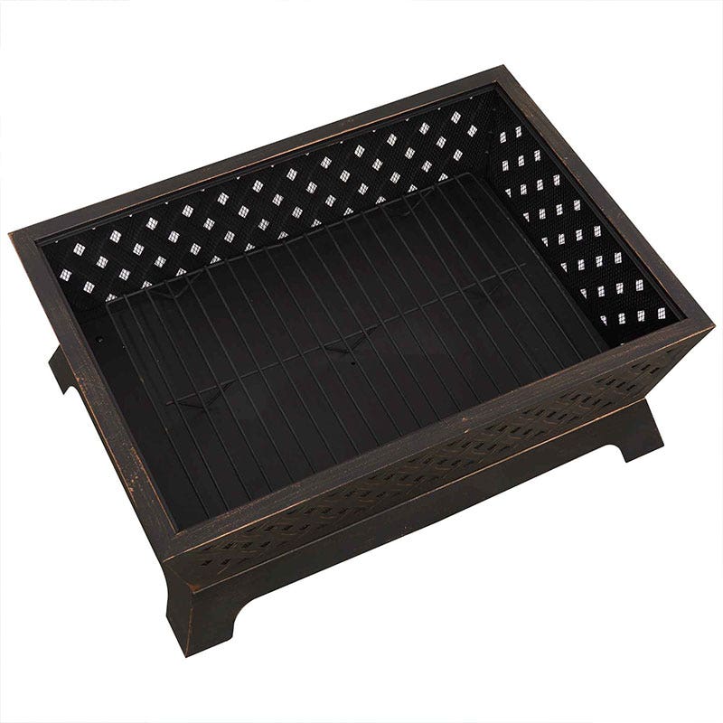 Dellonda 35 Rectangular Outdoor Fire Pit