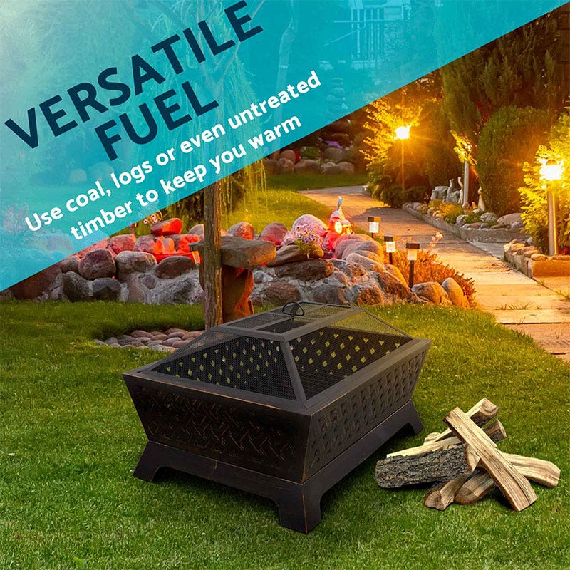 Dellonda 35 Rectangular Outdoor Fire Pit