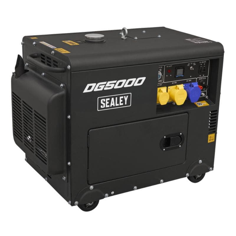 Sealey DG5000 5000W Generator 4-Stroke Engine 110/230V