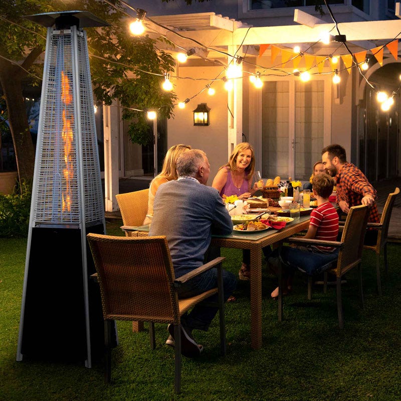Dellonda Pyramid Gas Outdoor Garden Patio Heater 13kW Commercial & Home Use