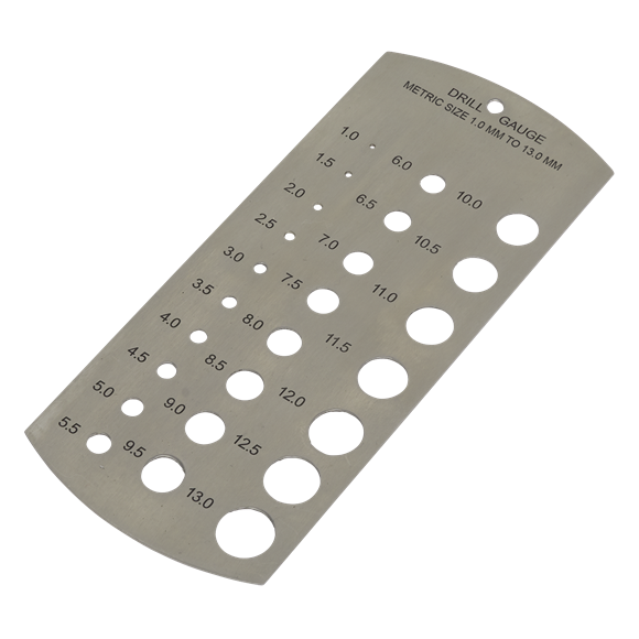 Sealey DGM1 Drill Gauge Metric 1-13mm