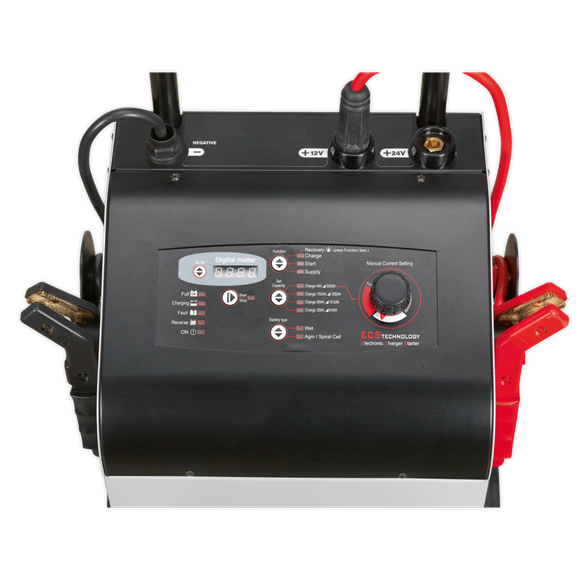 Sealey ECS400 12/24V Electronic Charger Maintainer/Starter 75/400A