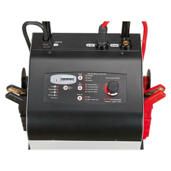Sealey ECS650 12/24V Electronic Charger Maintainer/Starter 100/650A