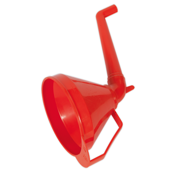 Sealey F16 Fixed Offset Spout Funnel with Filter 160mm - Medium