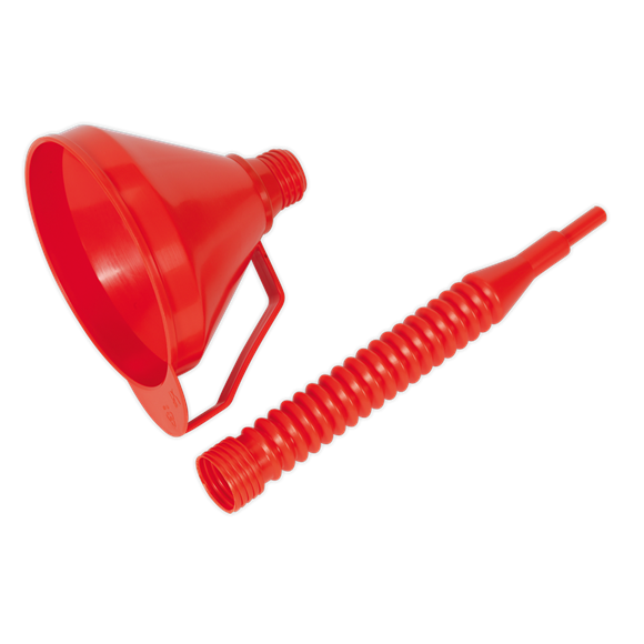 Sealey F16F Flexible Spout Funnel with Filter 160mm - Medium