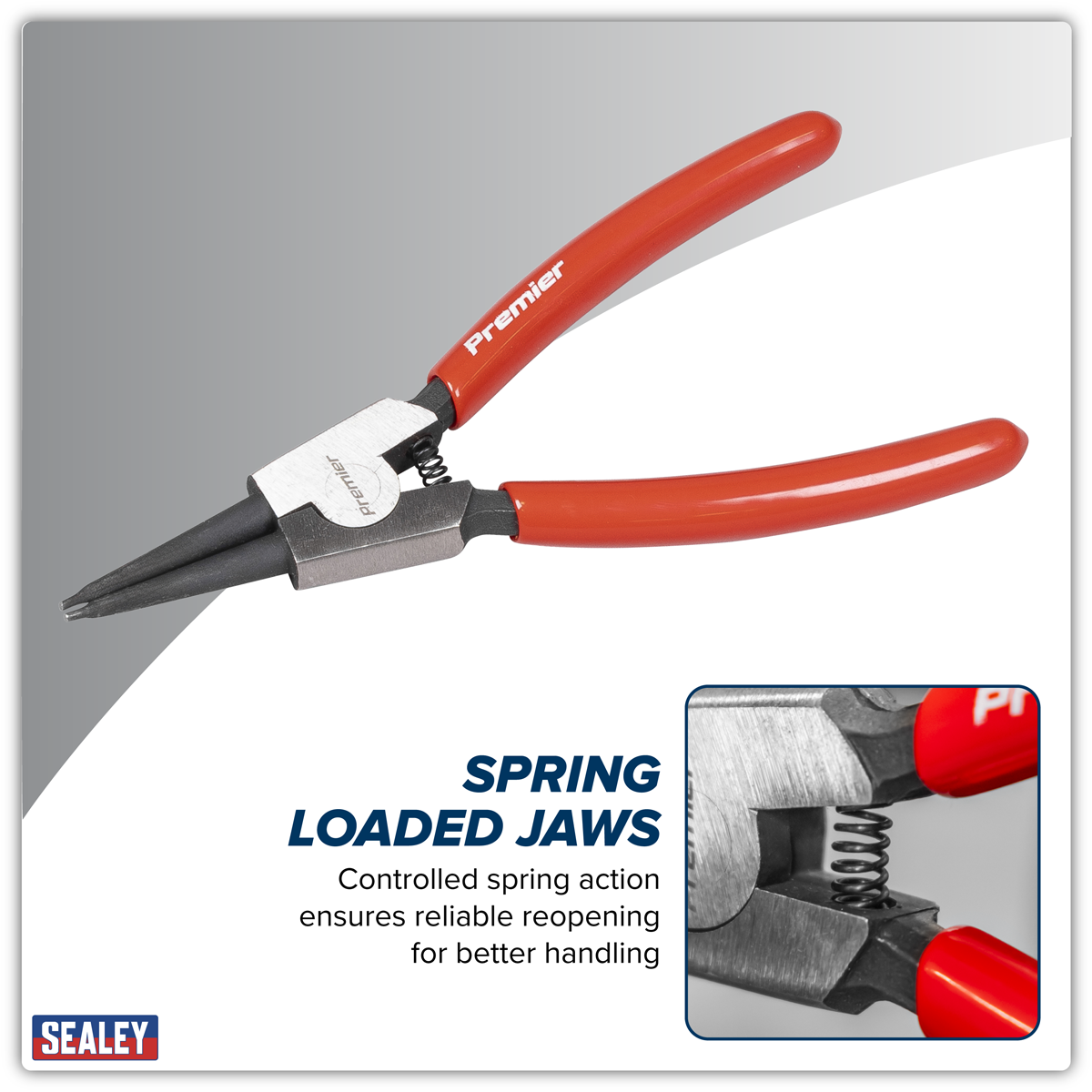 Sealey AK84532 Circlip Pliers External Straight Nose 140mm