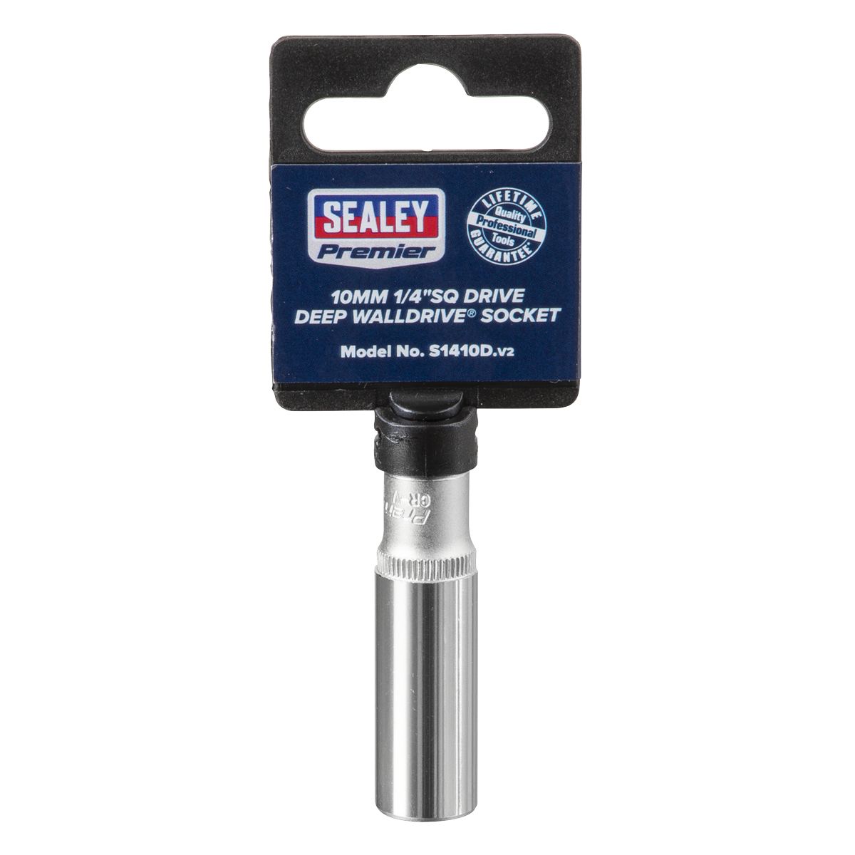 Sealey S1410D WallDrive® Socket 10mm Deep 1/4"Sq Drive