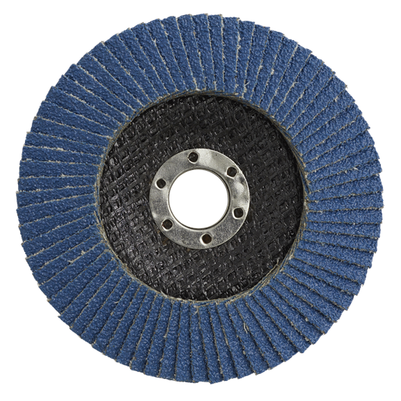Sealey FD10040 100mm Zirconium Flap Disc 40Grit 16mm Bore