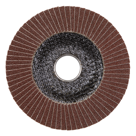 Sealey FD10080E Flap Disc Aluminium Oxide Ø100mm Ø16mm Bore 80Grit