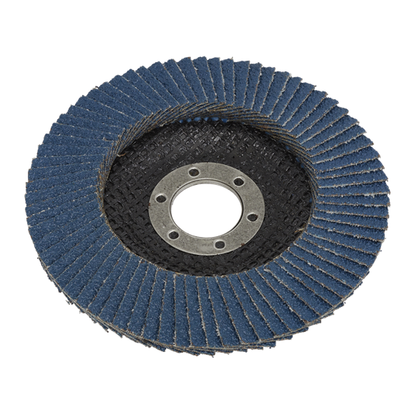 Sealey FD11540 115mm Zirconium Flap Disc 40Grit 22mm Bore