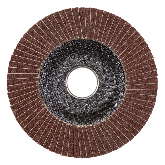Sealey FD11560E Flap Disc Aluminium Oxide Ø115mm Ø22mm Bore 60Grit