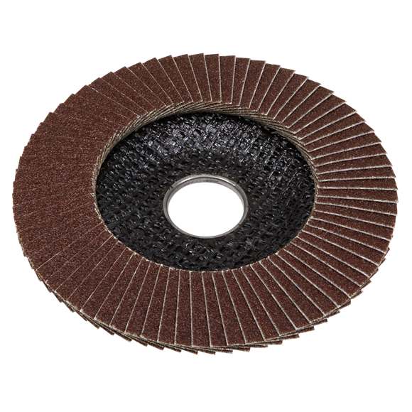 Sealey FD11560E Flap Disc Aluminium Oxide Ø115mm Ø22mm Bore 60Grit