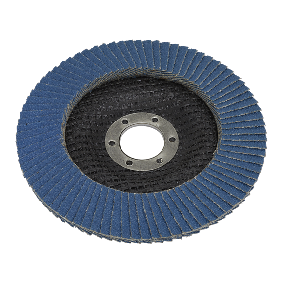 Sealey FD12580 125mm Zirconium Flap Disc 80Grit 22mm Bore