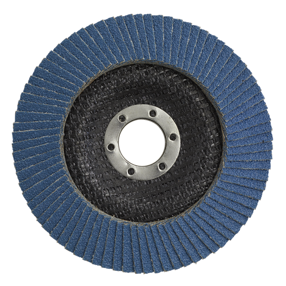 Sealey FD12580 125mm Zirconium Flap Disc 80Grit 22mm Bore