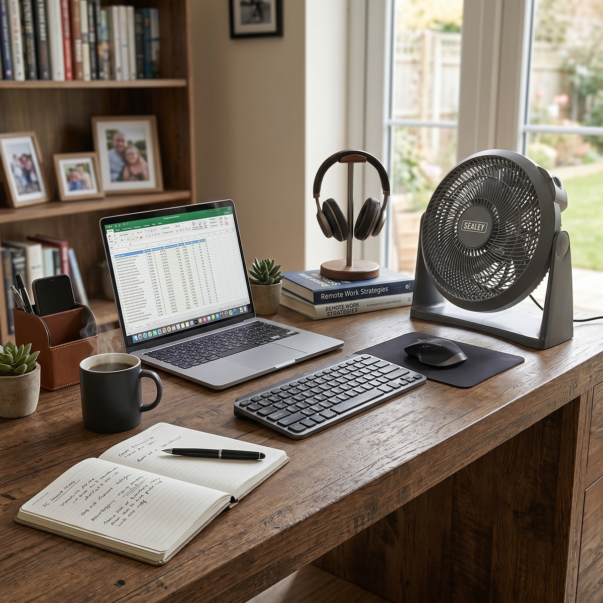 Sealey SFF12 Desk/Floor Fan 3-Speed 12" 230V