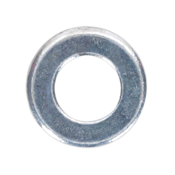 Sealey FWA49 Flat Washer DIN 125 - M4 x 9mm Form A Zinc Pack of 100