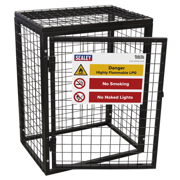 Sealey GCSC219 Safety Cage - 2 x 19kg Gas Cylinders