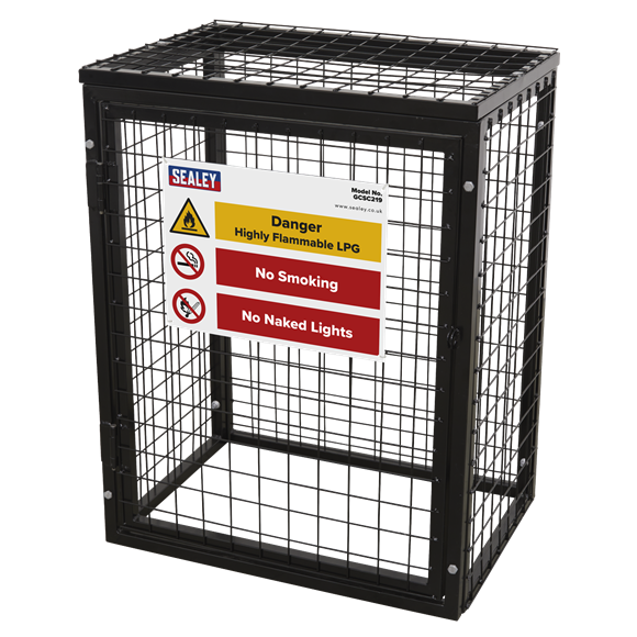 Sealey GCSC219 Safety Cage - 2 x 19kg Gas Cylinders