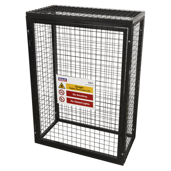 Sealey GCSC319 Safety Cage - 3 x 19kg Gas Cylinders