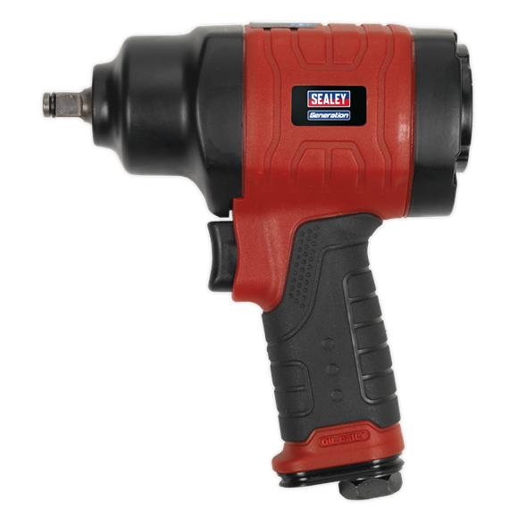 Sealey GSA6000 Composite Air Impact Wrench 3/8"Sq Drive - Twin Hammer