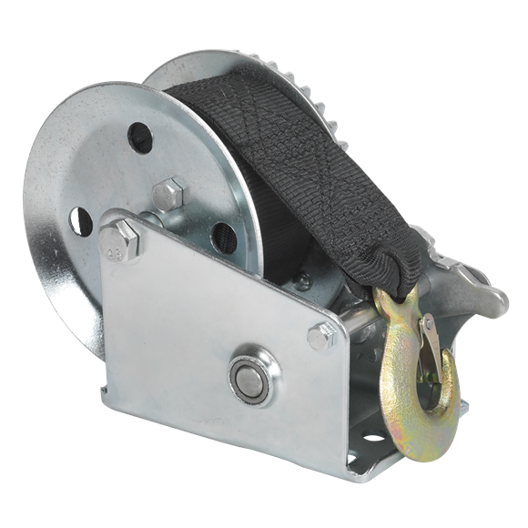 Sealey GWW1200M Geared Hand Winch 540kg Capacity with Webbing Strap