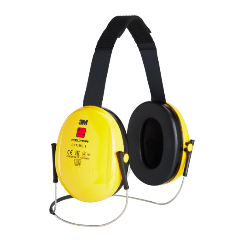 3M PELTOR Optime I Ear Defenders, 26 dB, Yellow, Neckband, H510B-403-GU