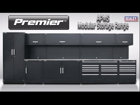 Sealey APMSCOMBO4W Premier 2.33m Storage System - Oak Worktop