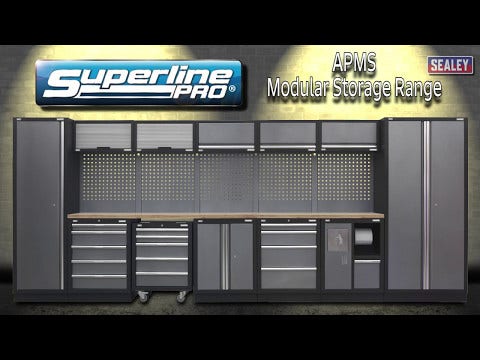 Sealey APMSCOMBO1W Premier 2.48m Storage System - Oak Worktop