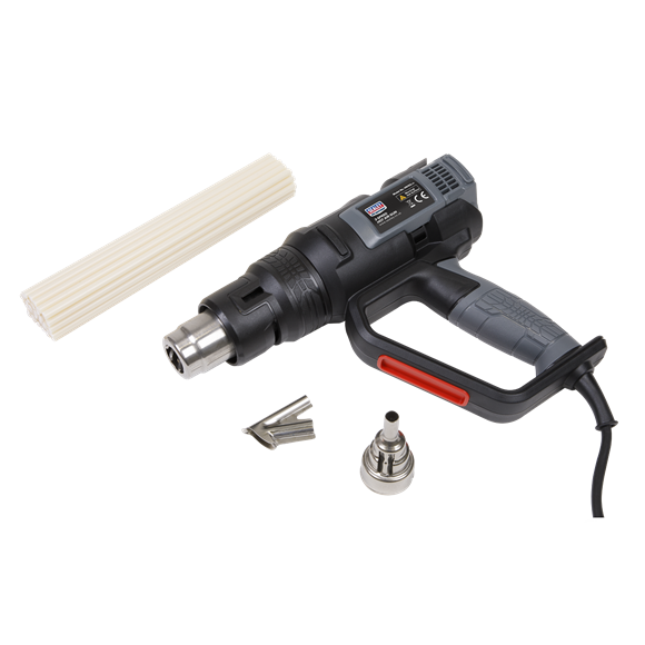 Sealey HS102K Plastic Welding Kit including HS102 Hot Air Gun