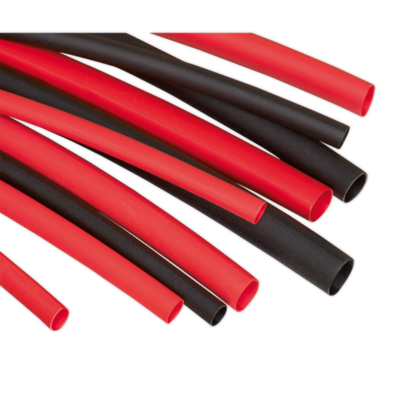 Sealey HST501BR Heat Shrink Tubing Assortment 180pc 50 & 100mm Black & Red