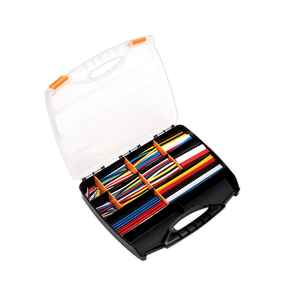 Sealey HST590MC Heat Shrink Tubing Assortment 590pc Mixed Colours 50, 100, 150 & 200mm