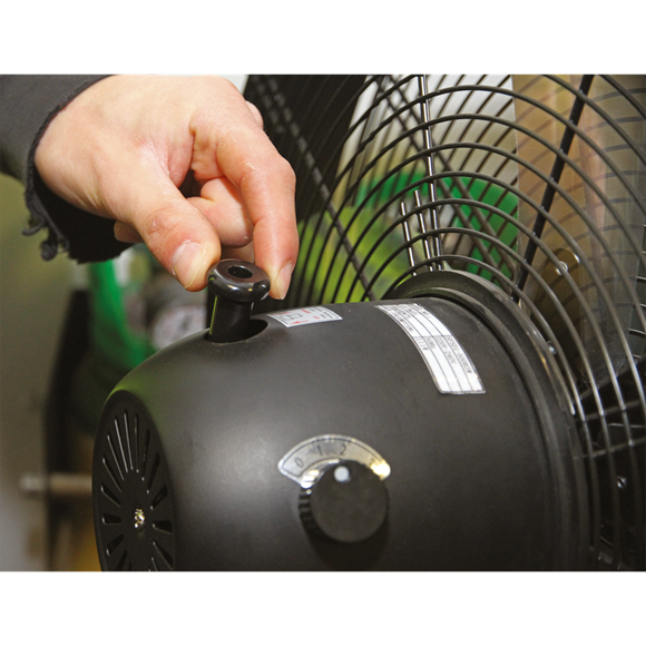 Sealey HVF20PO Industrial High Velocity Oscillating Pedestal Fan 20" 230V