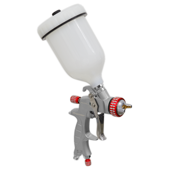 Sealey HVLP01 Premier Professional HVLP Gravity Feed Spray Gun 1.3mm Set-Up