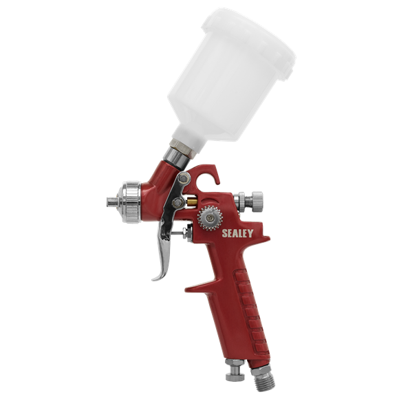 Sealey HVLP731 HVLP Gravity Feed Touch-Up Spray Gun 0.8mm Set-Up