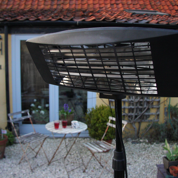 Sealey IFSH2003 Infrared Quartz Patio Heater 2000W/230V with Telescopic Floor Stand