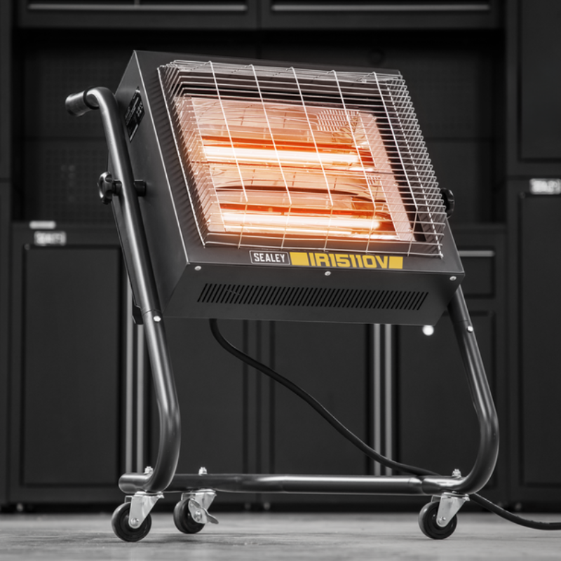 Sealey IR15110V Infrared Heater 1.2/2.4kW 110V