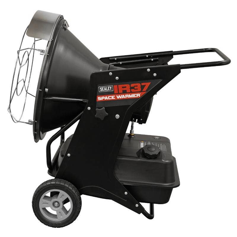 Sealey IR37 Space Warmer Infrared Kerosene/Diesel Heater with Wheels 136,000Btu/hr
