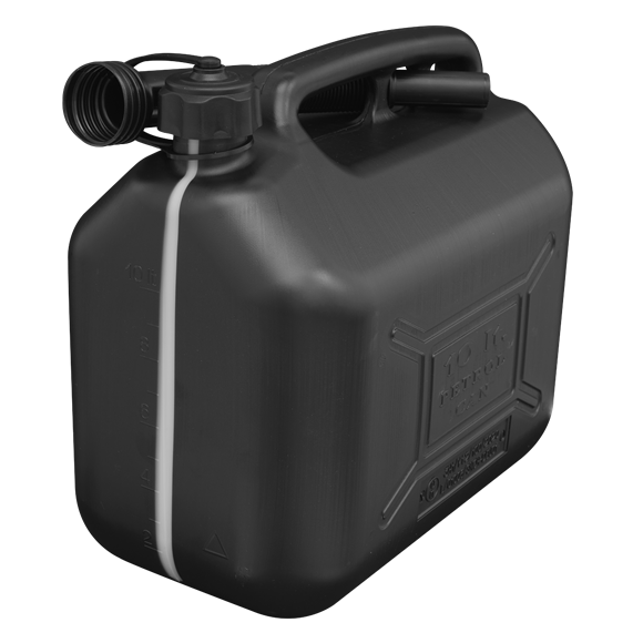Sealey JC10PB Fuel Can 10L - Black