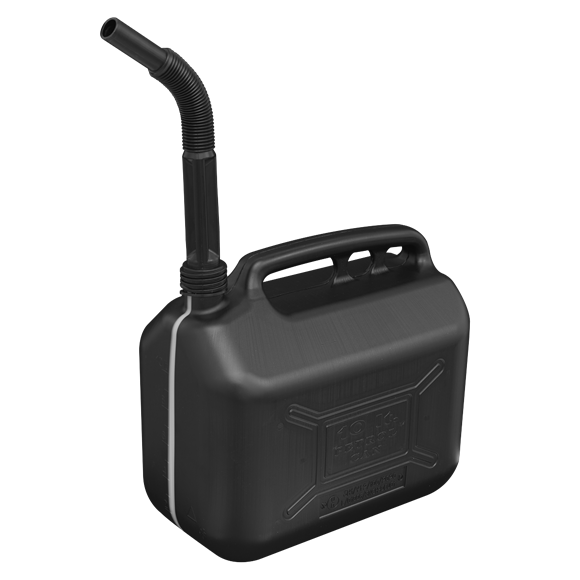 Sealey JC10PB Fuel Can 10L - Black