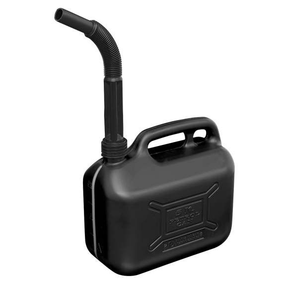 Sealey JC5B Fuel Can 5L - Black