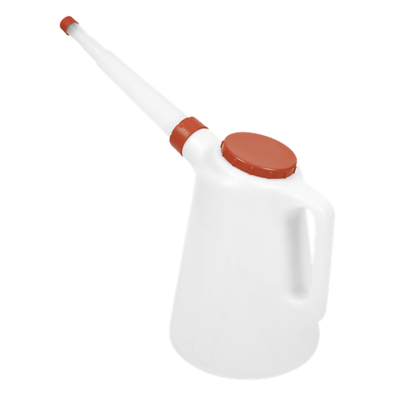 Sealey JDL5R Oil Container with Red Lid & Flexible Spout 5L
