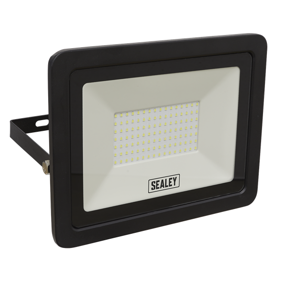 Sealey LED115 Extra-Slim Floodlight with Wall Bracket 100W SMD LED