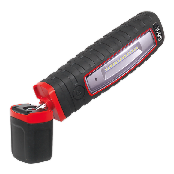 Sealey LED360 Rechargeable 360° Inspection Light 14 SMD LED & 3W SMD LED Black Lithium-ion