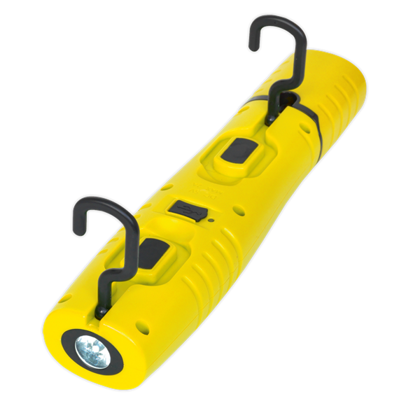 Sealey LED3602Y Rechargeable 360° Inspection Light 7 SMD & 3W SMD LED Yellow Lithium-ion